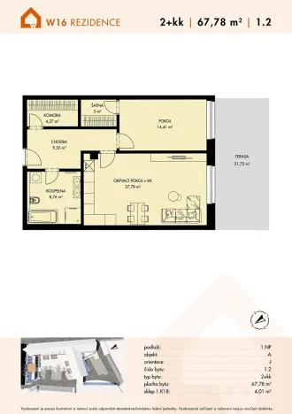 Prodej bytu 2+kk, Třešť, Wolkerova, 68 m2