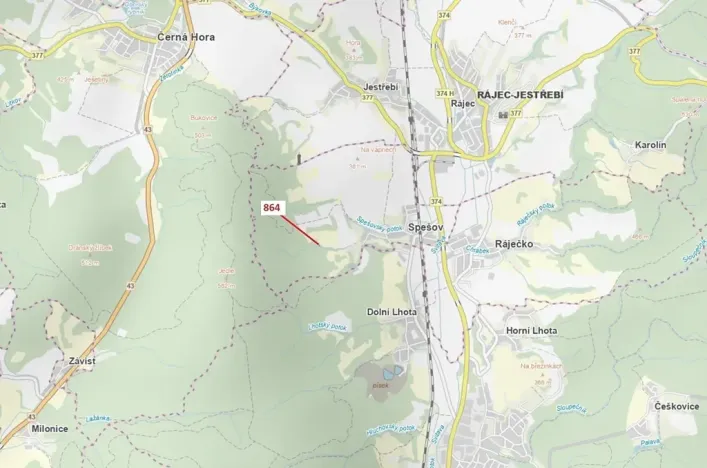 Dražba lesa, Spešov, 297 m2