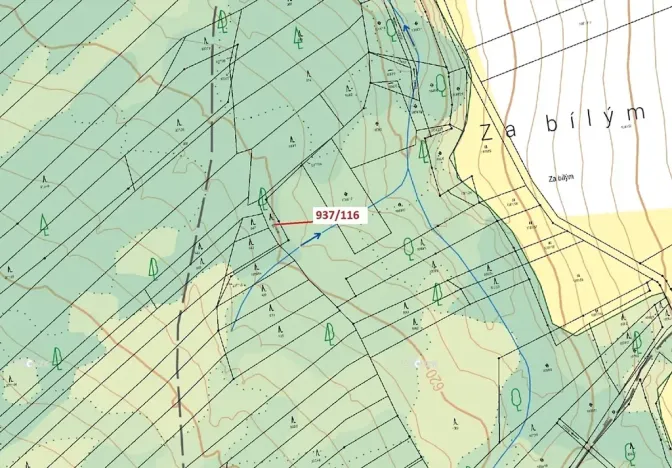 Dražba lesa, Netřebice, 295 m2