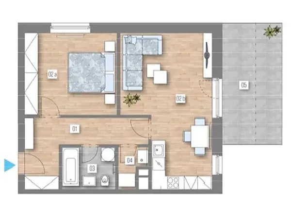 Prodej bytu 2+kk, Praha - Zličín, Strážovická, 55 m2