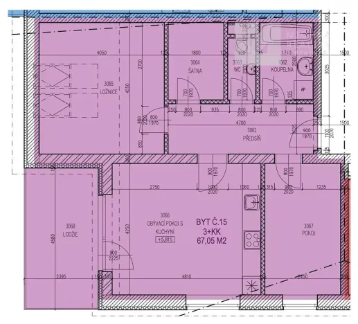 Prodej bytu 3+kk, Holubice, 67 m2