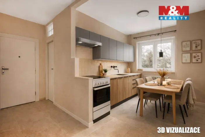 Prodej bytu 3+1, Chomutov, Mostecká, 61 m2