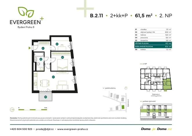 Prodej bytu 2+kk, Praha, Ďáblická, 62 m2