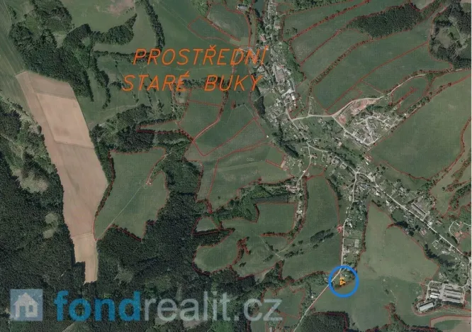 Prodej pozemku, Staré Buky, 154 m2