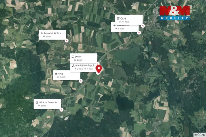 Prodej bytu 3+1, Dynín, 70 m2