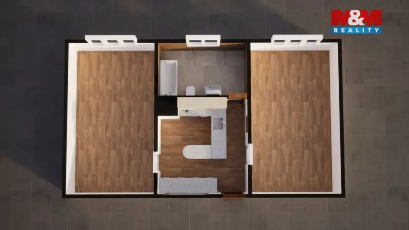 Prodej bytu 2+1, Most, Hutnická, 55 m2