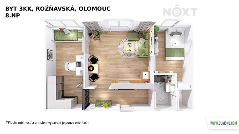 Prodej bytu 3+kk, Olomouc, Rožňavská, 43 m2