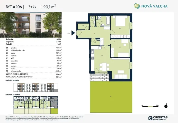Prodej bytu 3+kk, Plzeň, 85 m2