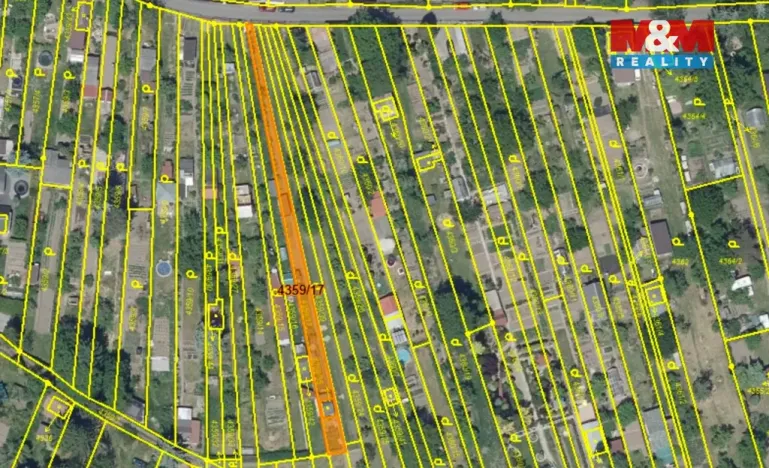 Prodej zahrady, Louny, 343 m2