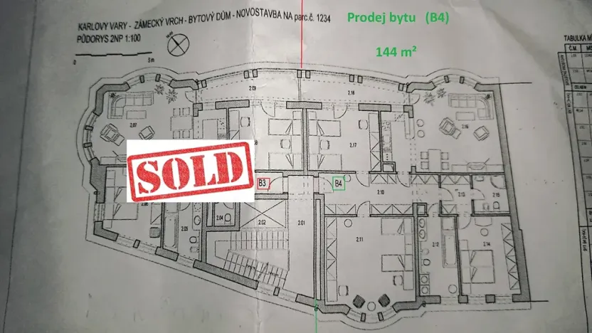 Prodej bytu 4+kk, Karlovy Vary, Zámecký vrch, 144 m2