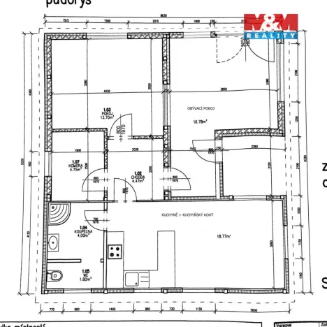Pronájem rodinného domu, Velemyšleves, 62 m2