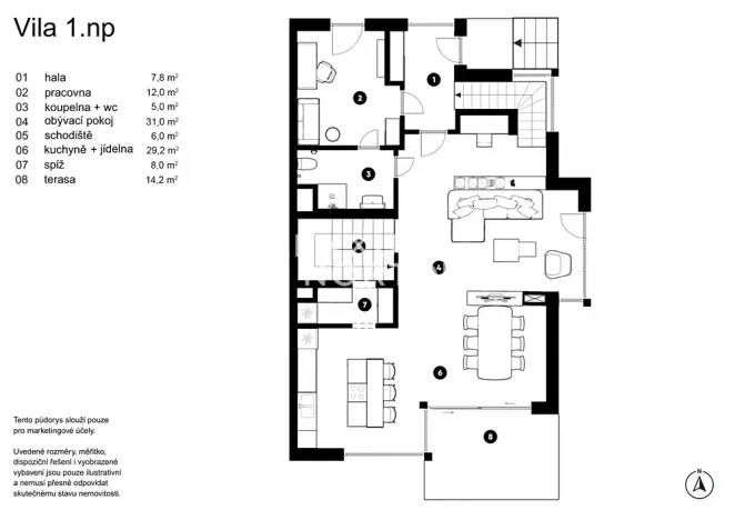 Prodej vily, Praha - Dejvice, V Šáreckém údolí, 285 m2