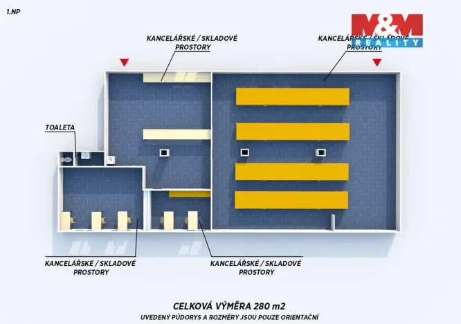 Pronájem kanceláře, Plzeň - Božkov, Božkovské náměstí, 382 m2