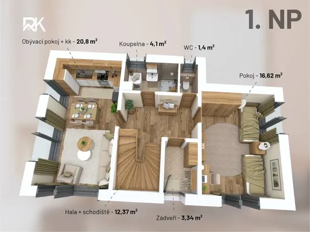 Prodej pozemku pro bydlení, Štěchovice, 820 m2