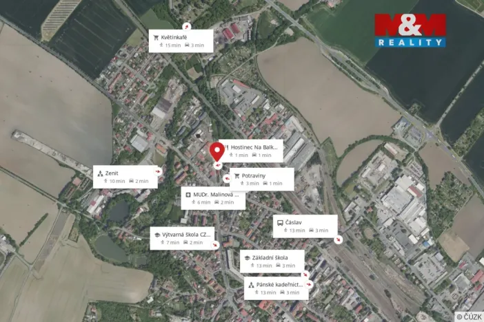 Pronájem bytu 1+kk, Čáslav - Čáslav-Nové Město, Pražská, 25 m2