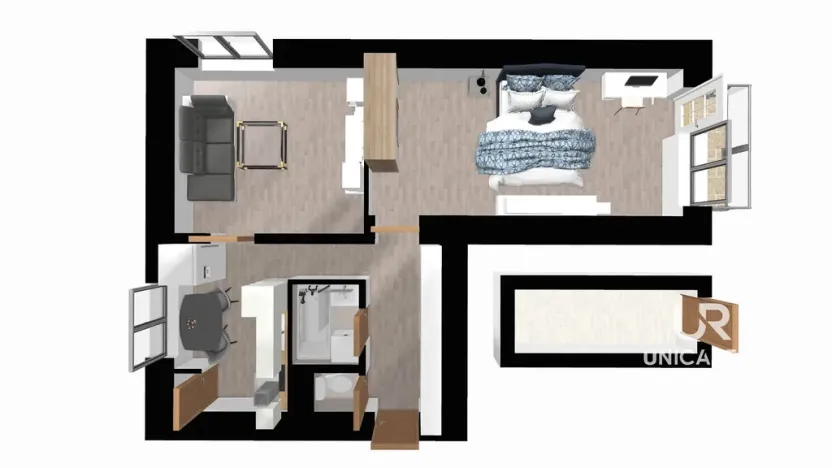 Prodej bytu 2+1, Brno - Obřany, Fryčajova, 52 m2