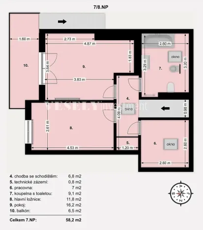 Prodej bytu 4+kk, Praha - Žižkov, Vinohradská, 139 m2