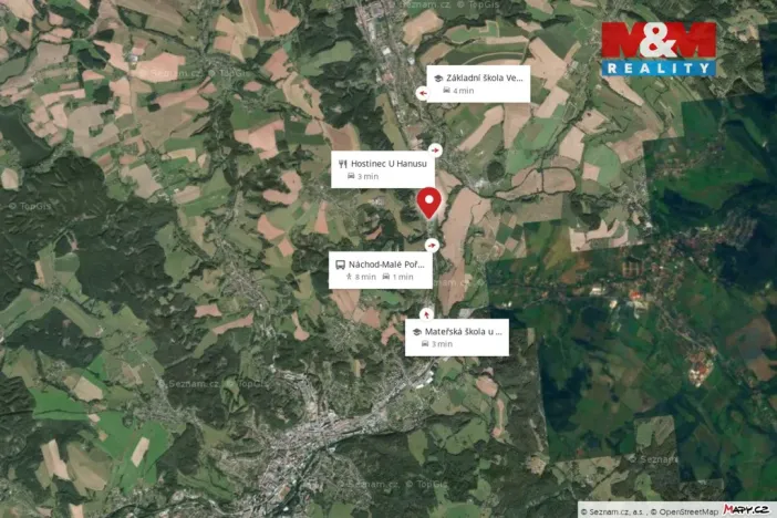 Prodej pozemku pro bydlení, Náchod - Malé Poříčí, 1382 m2