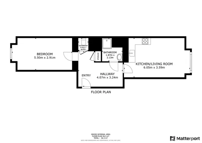 Pronájem bytu 2+kk, Praha - Žižkov, Baranova, 47 m2
