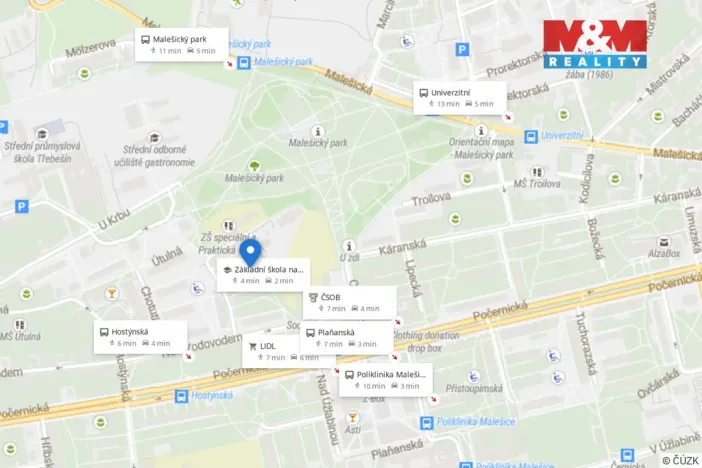 Pronájem bytu 1+1, Praha - Malešice, Skřivanská, 35 m2