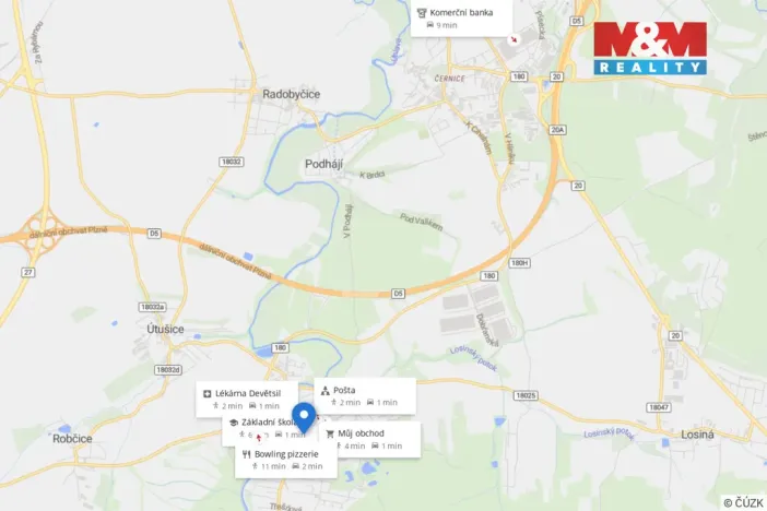 Pronájem bytu 1+kk, Štěnovice, Čižická, 28 m2