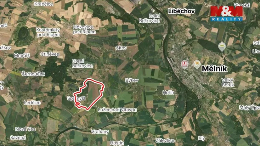 Prodej pozemku pro bydlení, Spomyšl, 1100 m2