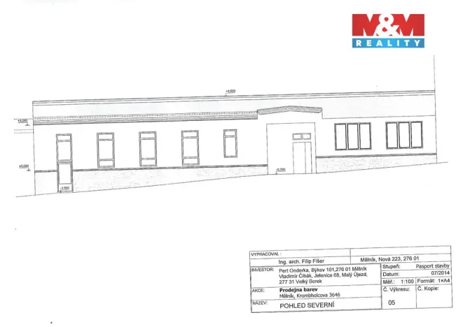 Prodej obchodního prostoru, Mělník, Krombholcova, 300 m2