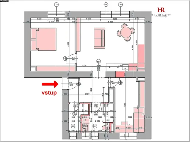 Pronájem bytu 3+kk, Benešov, Na Tržišti, 59 m2