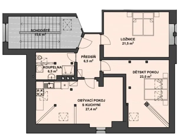 Pronájem bytu 3+kk, Jablonec nad Nisou, Lípová, 82 m2