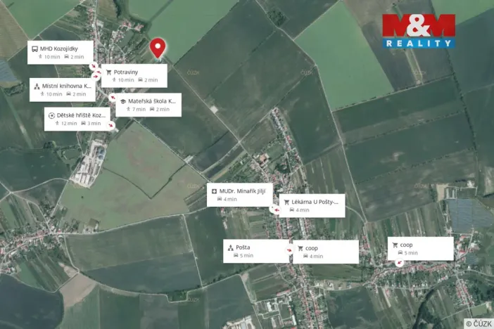 Prodej pozemku pro bydlení, Kozojídky, 646 m2