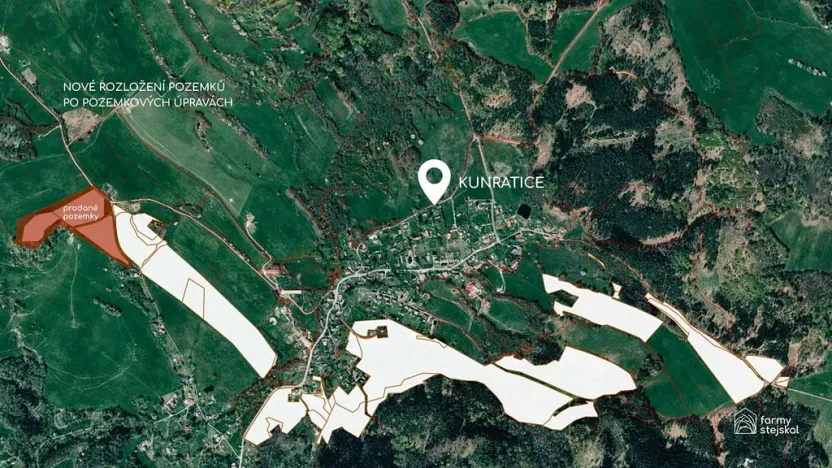Prodej louky, Kunratice, 331914 m2