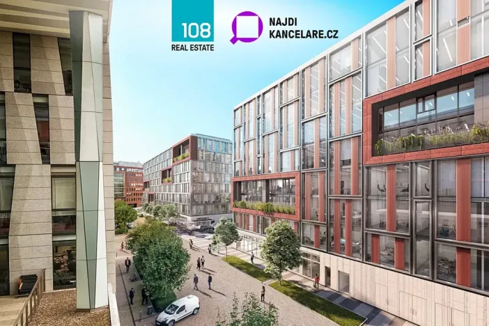 Pronájem kanceláře, Praha - Karlín, Rohanské nábřeží, 2000 m2