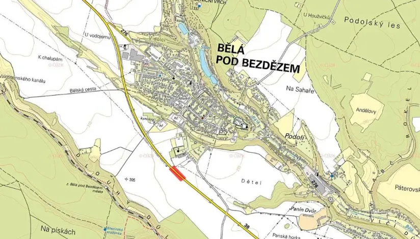 Prodej pole, Bělá pod Bezdězem, 3526 m2