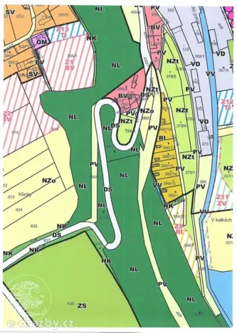 Dražba pozemku, Niměřice, 1982 m2