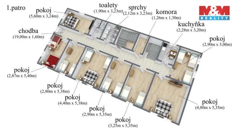 Prodej činžovního domu, Štětí, Mírové nám., 500 m2