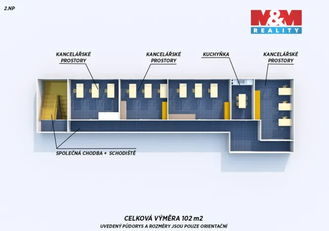 Pronájem kanceláře, Plzeň, Božkovské náměstí, 1021 m2