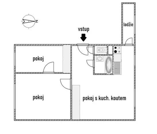 Prodej bytu 3+kk, Hradec Králové - Slezské Předměstí, Polní, 58 m2
