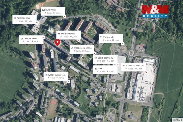 Pronájem bytu 2+1, Česká Lípa, Pražská, 53 m2