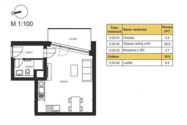 Prodej bytu 1+kk, Praha - Dejvice, Lindleyova, 34 m2