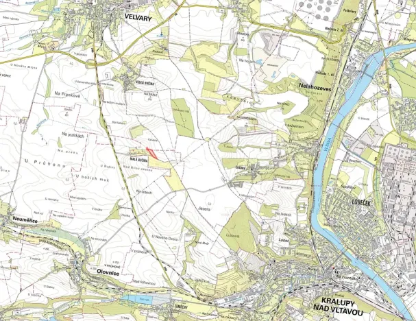 Prodej pole, Kralupy nad Vltavou, 10970 m2