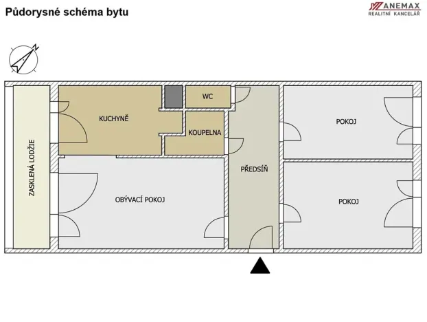 Prodej bytu 3+1, Praha - Prosek, Vysočanská, 74 m2