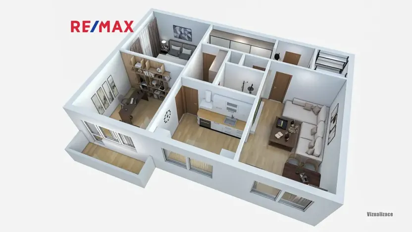 Prodej bytu 3+1, Praha - Malešice, Počernická, 72 m2