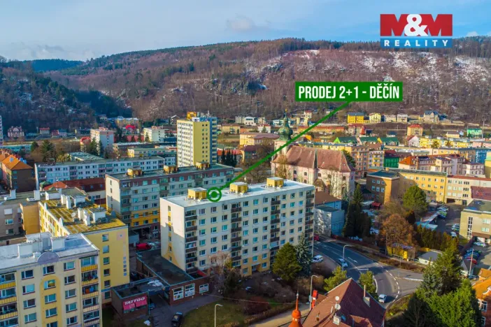 Prodej bytu 2+1, Děčín, Pohraniční, 62 m2