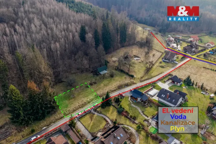 Prodej pozemku pro bydlení, Bystřička, 600 m2