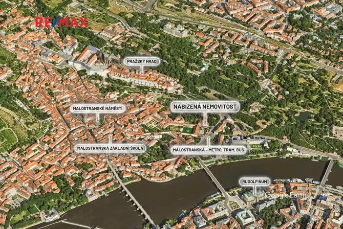 Prodej bytu 4+1, Praha - Malá Strana, Valdštejnská, 117 m2