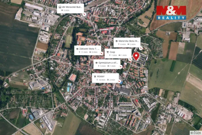 Pronájem bytu 2+1, Moravské Budějovice, Šafaříkova, 57 m2