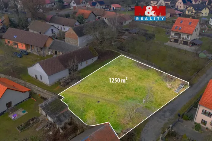Prodej pozemku pro bydlení, Mrač, 1250 m2