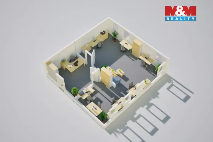 Pronájem kanceláře, Ústí nad Labem - Klíše, V Zahrádkách, 63 m2