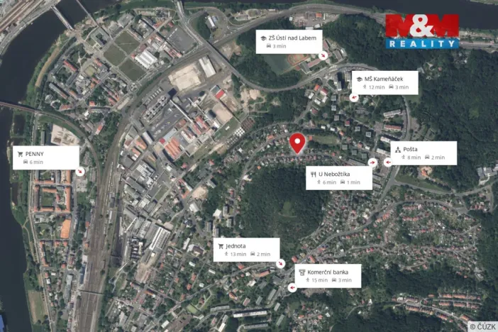 Prodej rodinného domu, Ústí nad Labem - Střekov, Rubensova, 76 m2