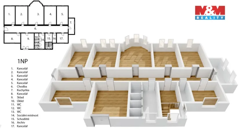 Prodej kanceláře, Ostrava - Kunčičky, Škrobálkova, 455 m2